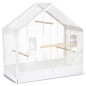 Beeztees Vogelkäfig Weiß 71x35x70 cm Metall Beeztees Vogelkäfig Weiß 71x35x70 cm Metall
