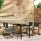 vidaXL 5-tlg. Garten-Essgruppe Grau vidaXL 5-tlg. Garten-Essgruppe Grau