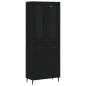 vidaXL Highboard Schwarz 69,5x34x180 cm Holzwerkstoff vidaXL Highboard Schwarz 69,5x34x180 cm Holzwerkstoff