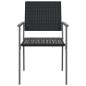 vidaXL Gartenstühle 4 Stk. Schwarz 54x62,5x89 cm Poly Rattan vidaXL Gartenstühle 4 Stk. Schwarz 54x62,5x89 cm Poly Rattan