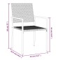 vidaXL Gartenstühle 4 Stk. Schwarz 54x62,5x89 cm Poly Rattan vidaXL Gartenstühle 4 Stk. Schwarz 54x62,5x89 cm Poly Rattan