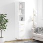 vidaXL Highboard Weiß 34,5x34x180 cm Holzwerkstoff vidaXL Highboard Weiß 34,5x34x180 cm Holzwerkstoff