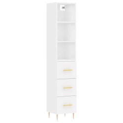 vidaXL Highboard Weiß 34,5x34x180 cm Holzwerkstoff