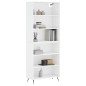 vidaXL Highboard Weiß 69,5x32,5x180 cm Holzwerkstoff vidaXL Highboard Weiß 69,5x32,5x180 cm Holzwerkstoff