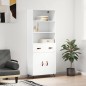 vidaXL Highboard Weiß 69,5x34x180 cm Holzwerkstoff vidaXL Highboard Weiß 69,5x34x180 cm Holzwerkstoff