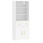 vidaXL Highboard Weiß 69,5x34x180 cm Holzwerkstoff vidaXL Highboard Weiß 69,5x34x180 cm Holzwerkstoff