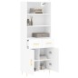vidaXL Highboard Weiß 69,5x34x180 cm Holzwerkstoff vidaXL Highboard Weiß 69,5x34x180 cm Holzwerkstoff