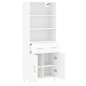 vidaXL Highboard Weiß 69,5x34x180 cm Holzwerkstoff vidaXL Highboard Weiß 69,5x34x180 cm Holzwerkstoff