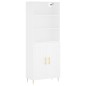 vidaXL Highboard Weiß 69,5x34x180 cm Holzwerkstoff vidaXL Highboard Weiß 69,5x34x180 cm Holzwerkstoff