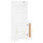 vidaXL Highboard Weiß 69,5x34x180 cm Holzwerkstoff vidaXL Highboard Weiß 69,5x34x180 cm Holzwerkstoff