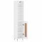 vidaXL Highboard Weiß 34,5x34x180 cm Holzwerkstoff vidaXL Highboard Weiß 34,5x34x180 cm Holzwerkstoff