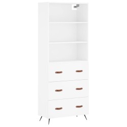 vidaXL Highboard Weiß 69,5x34x180 cm Holzwerkstoff