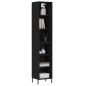 vidaXL Highboard Schwarz 34,5x32,5x180 cm Holzwerkstoff vidaXL Highboard Schwarz 34,5x32,5x180 cm Holzwerkstoff