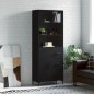 vidaXL Highboard Schwarz 69,5x34x180 cm Holzwerkstoff vidaXL Highboard Schwarz 69,5x34x180 cm Holzwerkstoff