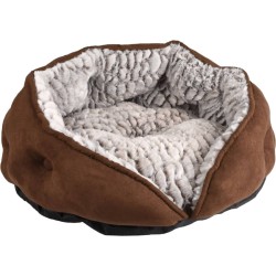 FLAMINGO 2-in-1-Katzenschlafplatz Snoozzy Rund 45x24 cm