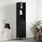 vidaXL Highboard Schwarz 34,5x34x180 cm Holzwerkstoff vidaXL Highboard Schwarz 34,5x34x180 cm Holzwerkstoff