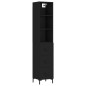 vidaXL Highboard Schwarz 34,5x34x180 cm Holzwerkstoff vidaXL Highboard Schwarz 34,5x34x180 cm Holzwerkstoff