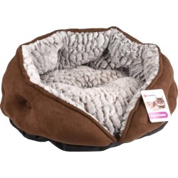 FLAMINGO 2-in-1-Katzenschlafplatz Snoozzy Rund 45x24 cm
