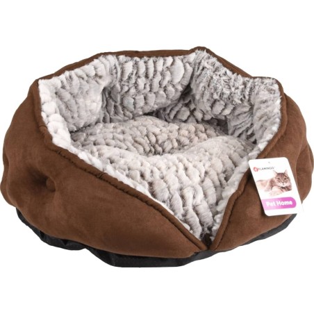 FLAMINGO 2-in-1-Katzenschlafplatz Snoozzy Rund 45x24 cm