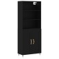vidaXL Highboard Schwarz 69,5x34x180 cm Holzwerkstoff vidaXL Highboard Schwarz 69,5x34x180 cm Holzwerkstoff