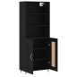 vidaXL Highboard Schwarz 69,5x34x180 cm Holzwerkstoff vidaXL Highboard Schwarz 69,5x34x180 cm Holzwerkstoff