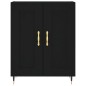 vidaXL Highboard Schwarz 69,5x34x180 cm Holzwerkstoff vidaXL Highboard Schwarz 69,5x34x180 cm Holzwerkstoff