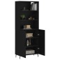 vidaXL Highboard Schwarz 69,5x34x180 cm Holzwerkstoff vidaXL Highboard Schwarz 69,5x34x180 cm Holzwerkstoff