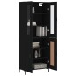 vidaXL Highboard Schwarz 69,5x34x180 cm Holzwerkstoff vidaXL Highboard Schwarz 69,5x34x180 cm Holzwerkstoff