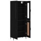 vidaXL Highboard Schwarz 69,5x34x180 cm Holzwerkstoff vidaXL Highboard Schwarz 69,5x34x180 cm Holzwerkstoff