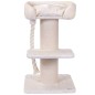 Quapas! Kratzbaum Ruffles Creme 60x60x115 cm Quapas! Kratzbaum Ruffles Creme 60x60x115 cm