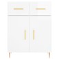 vidaXL Highboard Hochglanz-Weiß 69,5x34x180 cm Holzwerkstoff vidaXL Highboard Hochglanz-Weiß 69,5x34x180 cm Holzwerkstoff