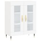 vidaXL Highboard Weiß 69,5x34x180 cm Holzwerkstoff vidaXL Highboard Weiß 69,5x34x180 cm Holzwerkstoff