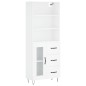 vidaXL Highboard Weiß 69,5x34x180 cm Holzwerkstoff vidaXL Highboard Weiß 69,5x34x180 cm Holzwerkstoff