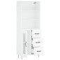 vidaXL Highboard Weiß 69,5x34x180 cm Holzwerkstoff vidaXL Highboard Weiß 69,5x34x180 cm Holzwerkstoff
