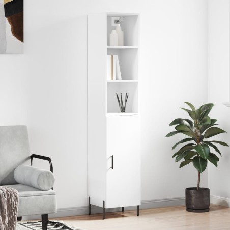 vidaXL Highboard Weiß 34,5x34x180 cm Holzwerkstoff