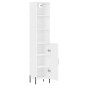 vidaXL Highboard Weiß 34,5x34x180 cm Holzwerkstoff vidaXL Highboard Weiß 34,5x34x180 cm Holzwerkstoff