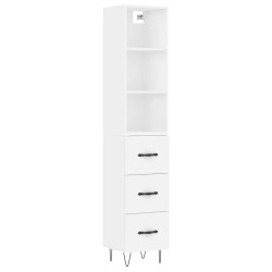 vidaXL Highboard Weiß 34,5x34x180 cm Holzwerkstoff
