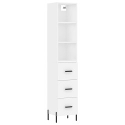 vidaXL Highboard Weiß 34,5x34x180 cm Holzwerkstoff