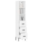 vidaXL Highboard Weiß 34,5x34x180 cm Holzwerkstoff vidaXL Highboard Weiß 34,5x34x180 cm Holzwerkstoff