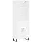 vidaXL Highboard Weiß 69,5x34x180 cm Holzwerkstoff vidaXL Highboard Weiß 69,5x34x180 cm Holzwerkstoff