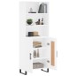 vidaXL Highboard Weiß 69,5x34x180 cm Holzwerkstoff vidaXL Highboard Weiß 69,5x34x180 cm Holzwerkstoff