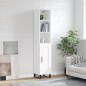 vidaXL Highboard Weiß 34,5x34x180 cm Holzwerkstoff vidaXL Highboard Weiß 34,5x34x180 cm Holzwerkstoff