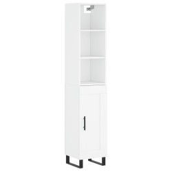 vidaXL Highboard Weiß 34,5x34x180 cm Holzwerkstoff