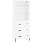 vidaXL Highboard Weiß 69,5x34x180 cm Holzwerkstoff vidaXL Highboard Weiß 69,5x34x180 cm Holzwerkstoff