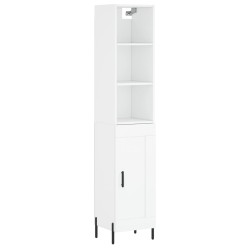 vidaXL Highboard Weiß 34,5x34x180 cm Holzwerkstoff