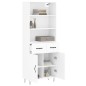 vidaXL Highboard Weiß 69,5x34x180 cm Holzwerkstoff vidaXL Highboard Weiß 69,5x34x180 cm Holzwerkstoff