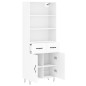 vidaXL Highboard Weiß 69,5x34x180 cm Holzwerkstoff vidaXL Highboard Weiß 69,5x34x180 cm Holzwerkstoff