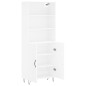 vidaXL Highboard Weiß 69,5x34x180 cm Holzwerkstoff vidaXL Highboard Weiß 69,5x34x180 cm Holzwerkstoff