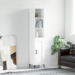 vidaXL Highboard Weiß 34,5x34x180 cm Holzwerkstoff