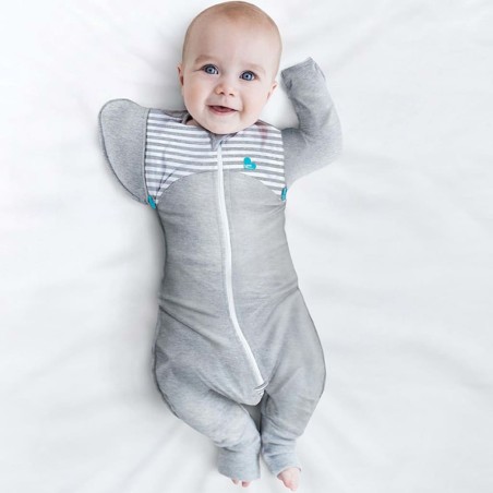 Love to Dream Baby-Pucksack Swaddle Up Transition Suit Stufe 2 L Grau